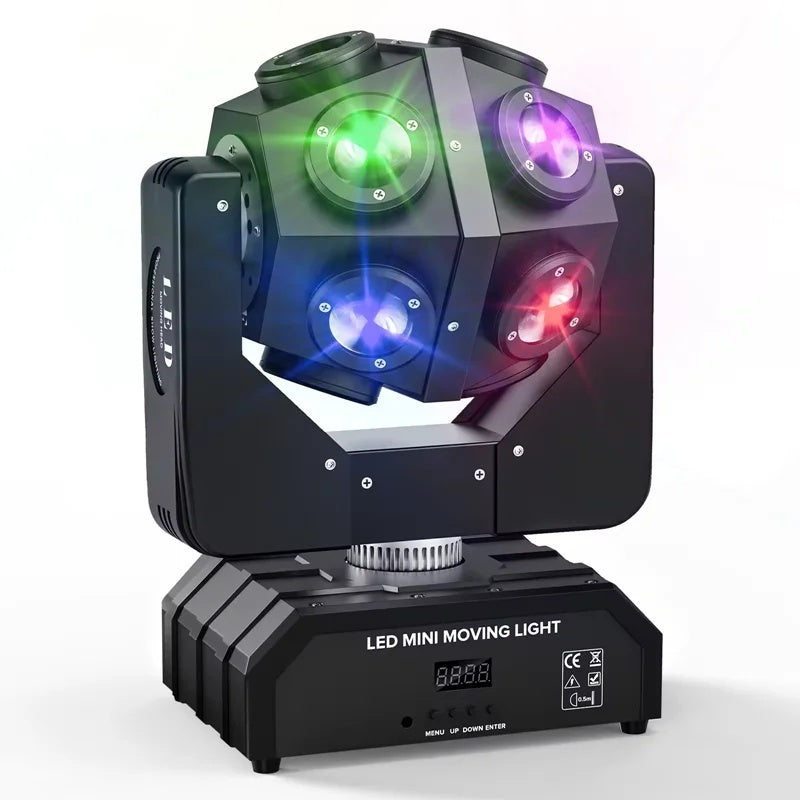KTVLIGHTS 150W RGBW Moving Head Light for DJs & Party Events- E82