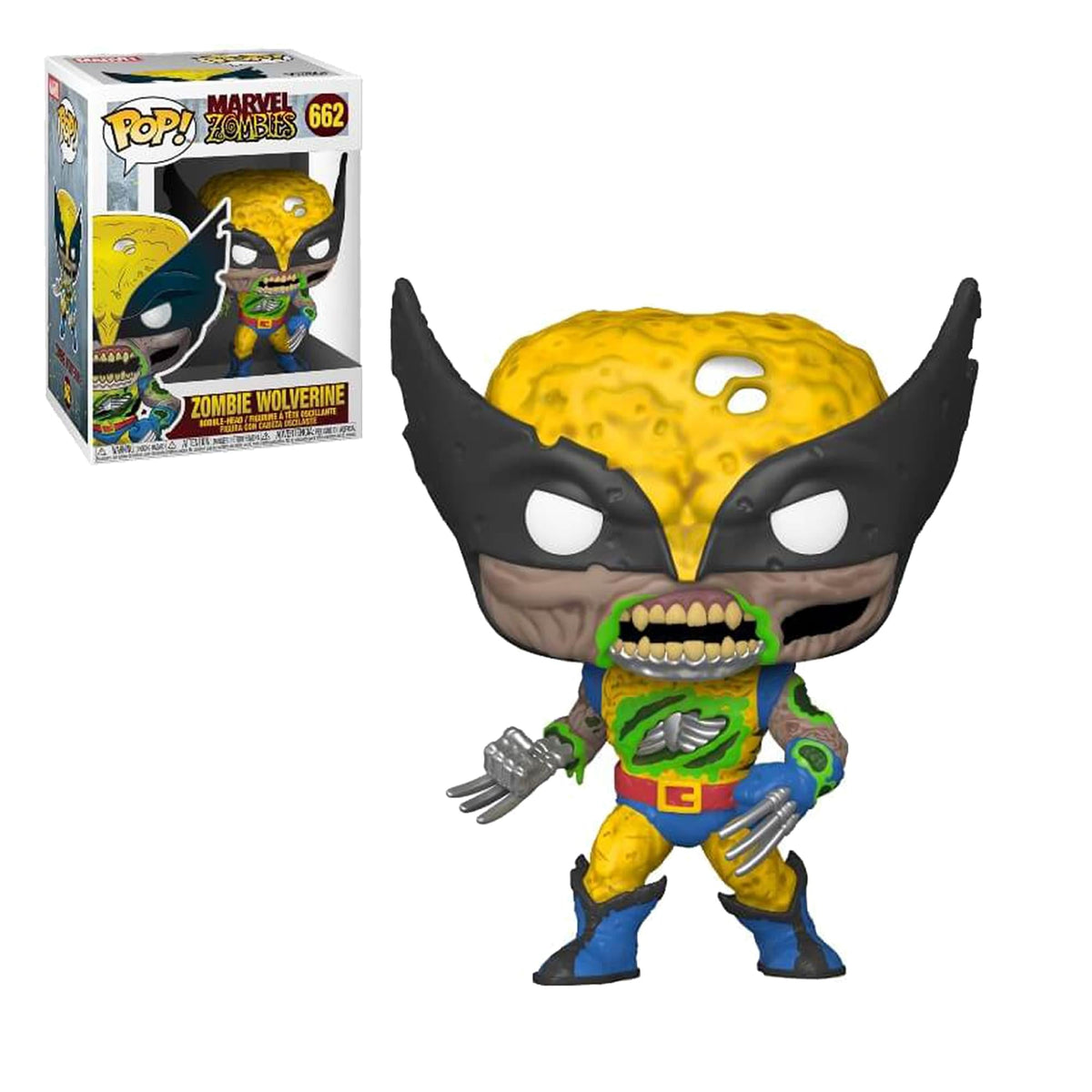 Marvel Funko POP Vinyl Figure | Glow In The Dark Zombie Wolverine