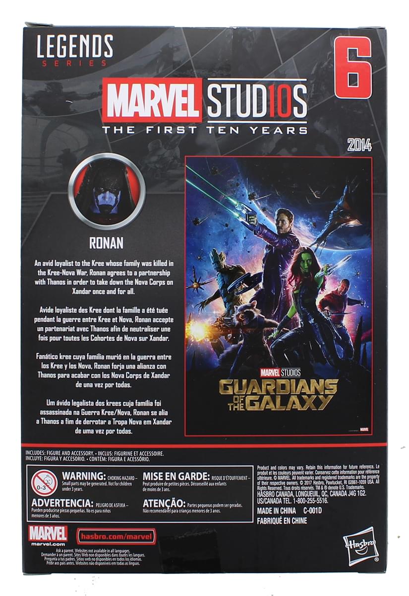 Marvel Legends Cinematic Universe 10th Anniversary Ronan the Accuser 6-Inch Action Figure
