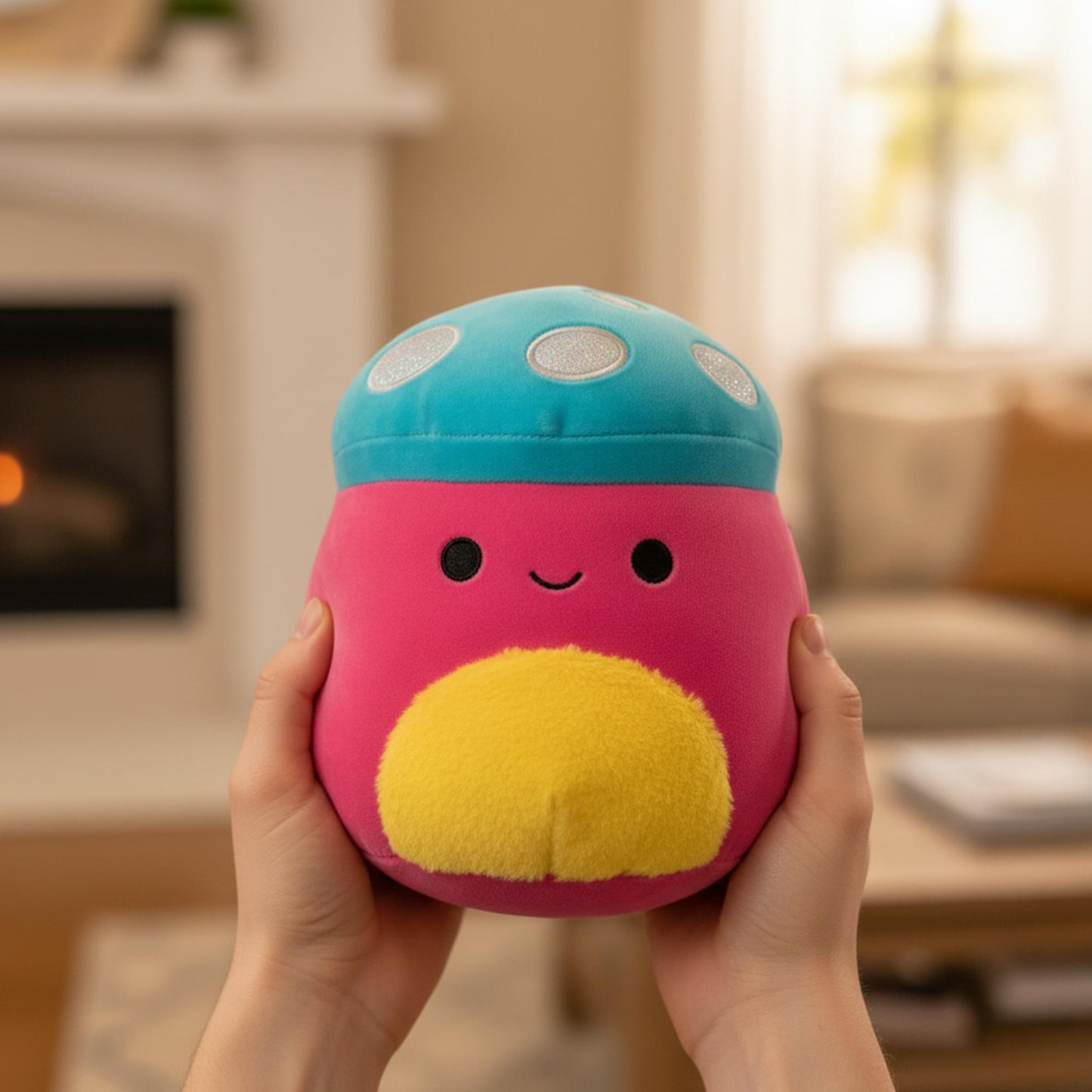 Squishmallows Blacklight Squad 8 Inch Plush | Randall The Mushroom