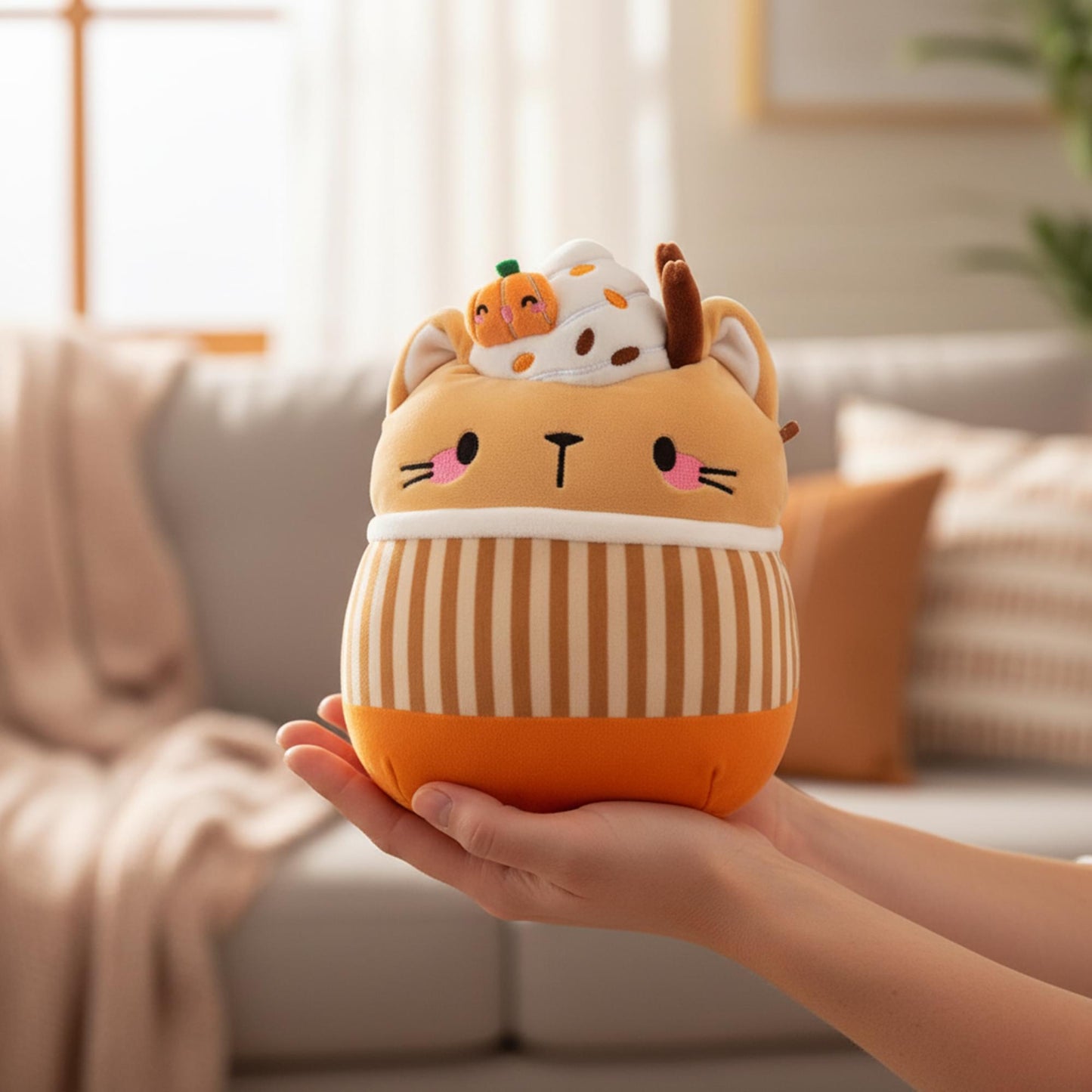 Squishmallows 8 Inch Plush | Cinda The Pumpkin Spice Latte Cat