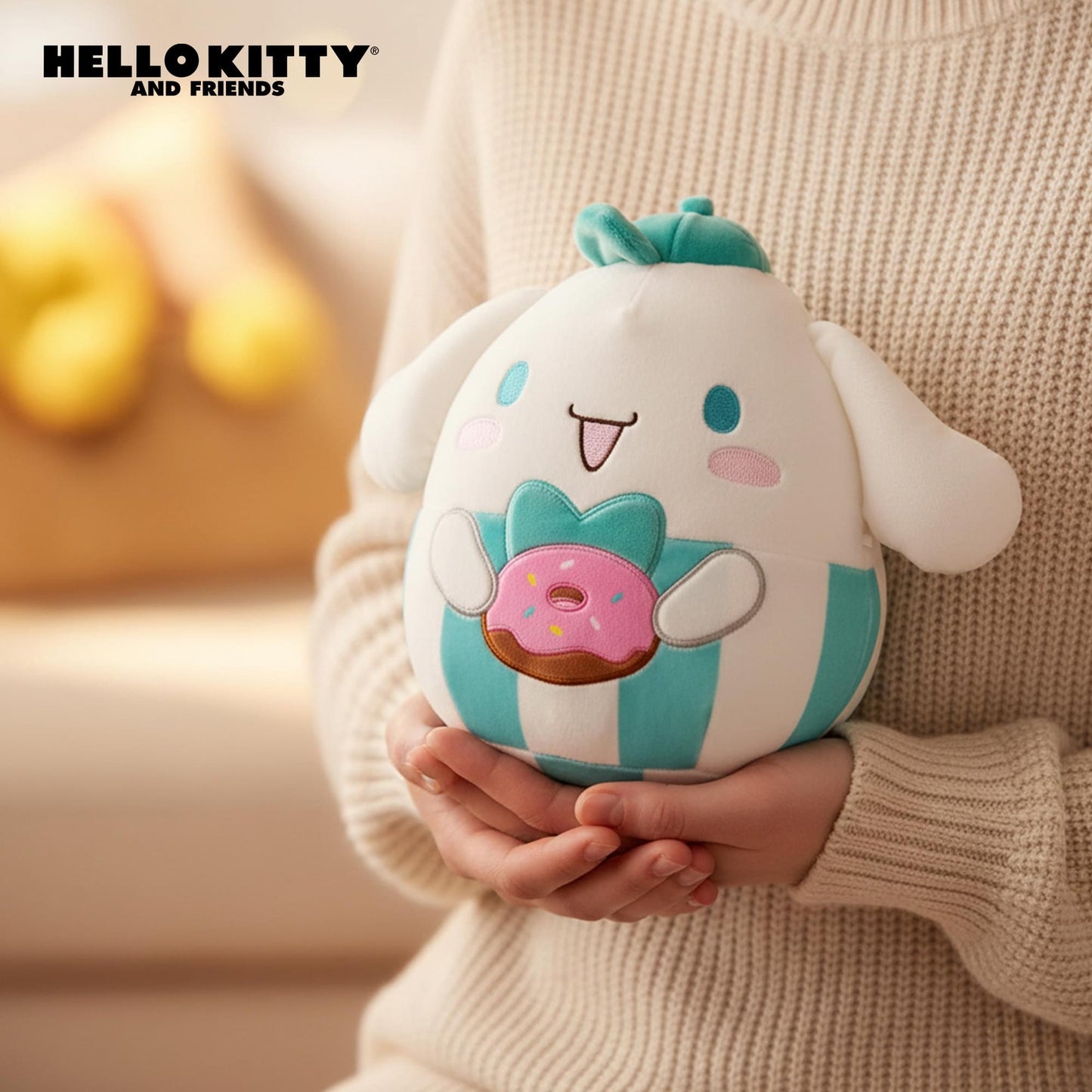 Squishmallows X Food 8 Inch Plush | Cinnamoroll With Doughnut