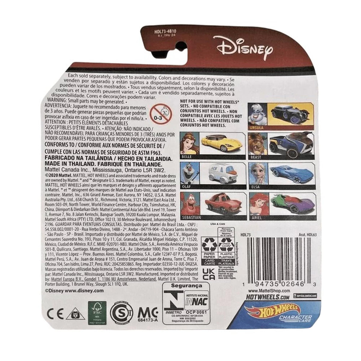 Disney Hot Wheels Character Car | Ursula