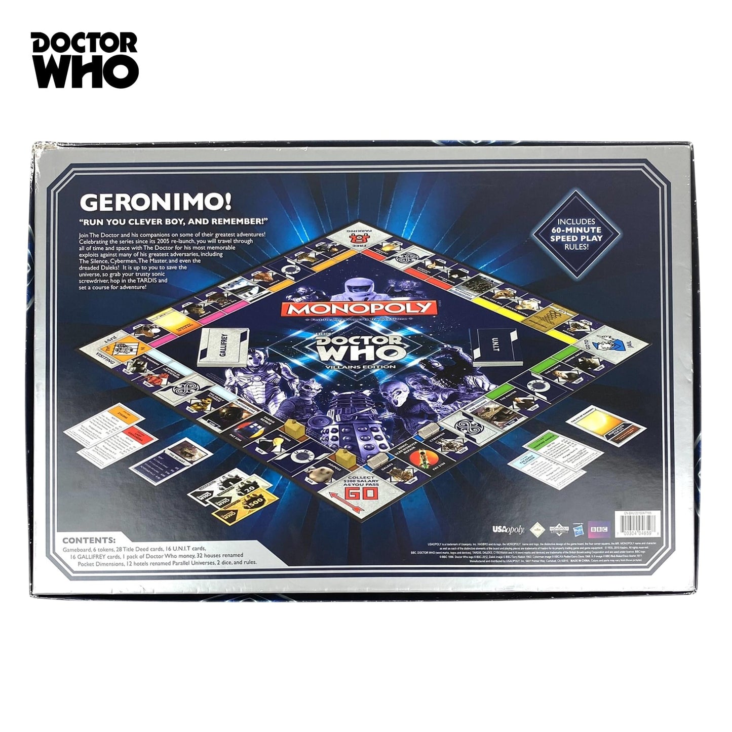 Monopoly Doctor Who Villains Edition Board Game