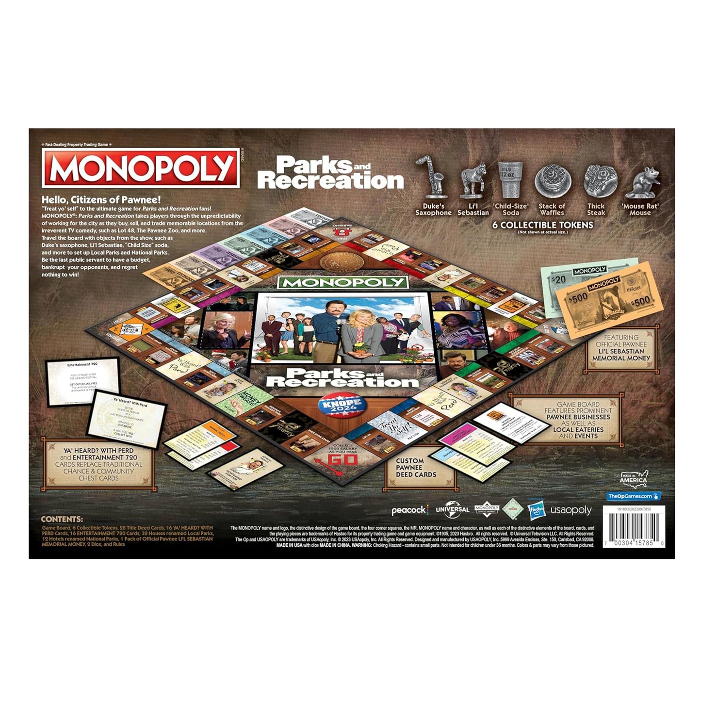 Parks and Rec Monopoly Board Game