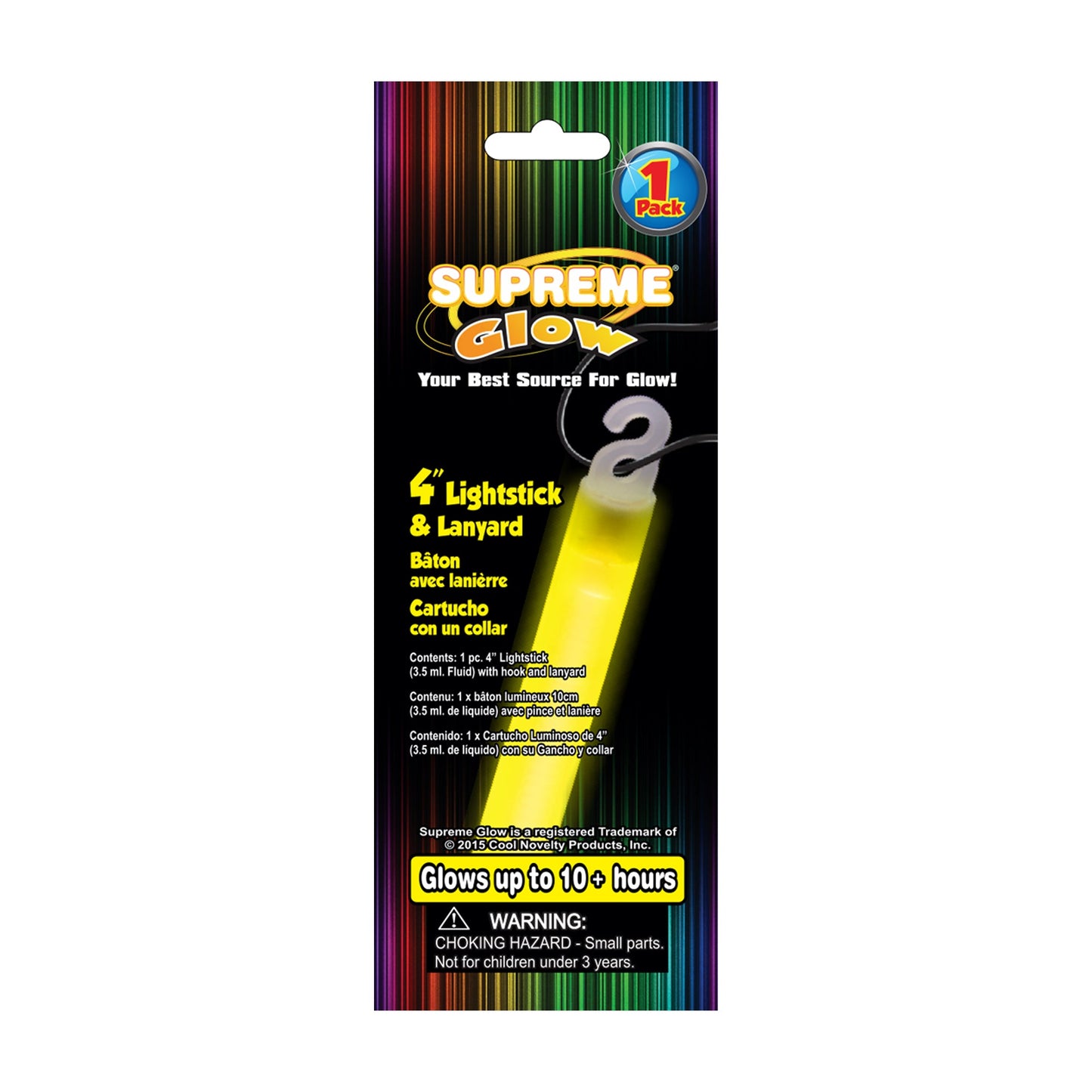 Yellow 4" Glow Stick