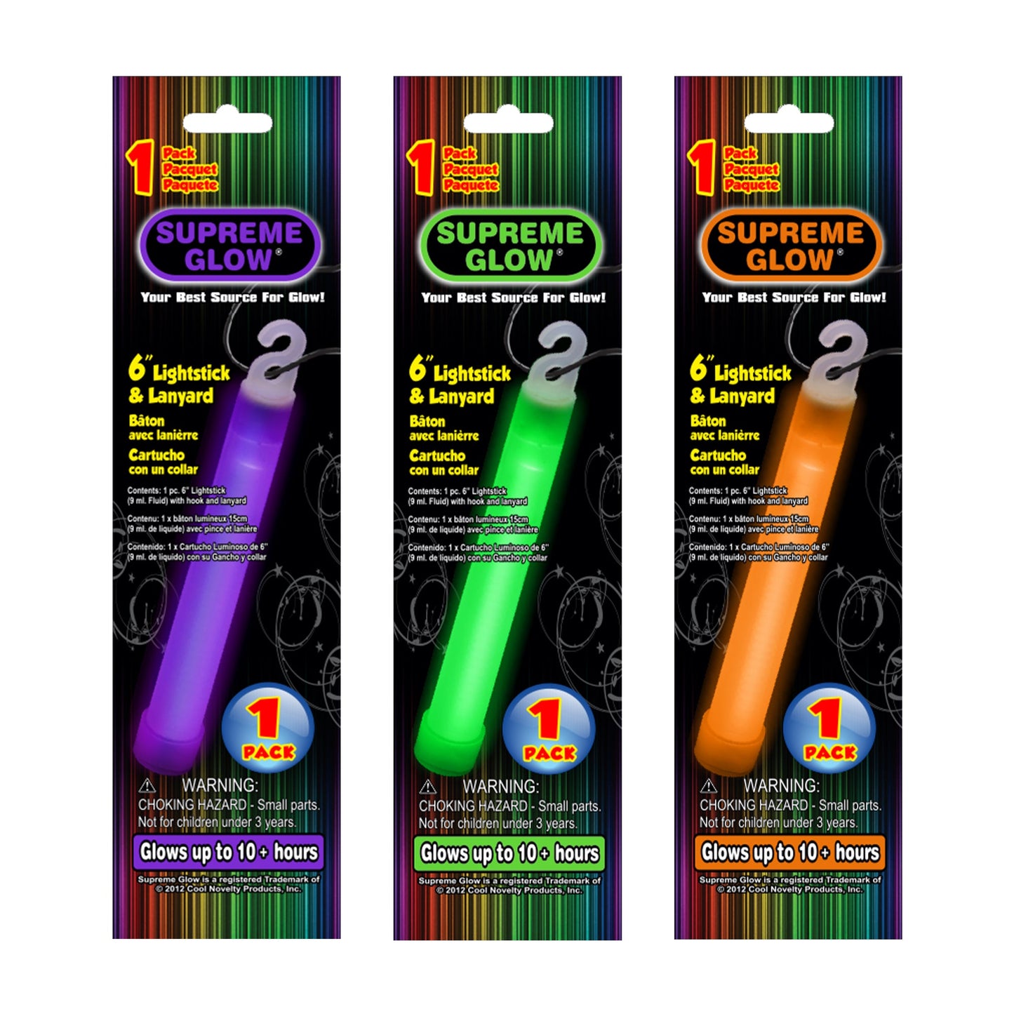 Halloween Glow 6" Sticks Retail Counter Display