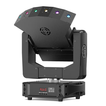 KTVLIGHTS 6 Eye RGB Infinite Rotation Laser Moving Head Light - E38