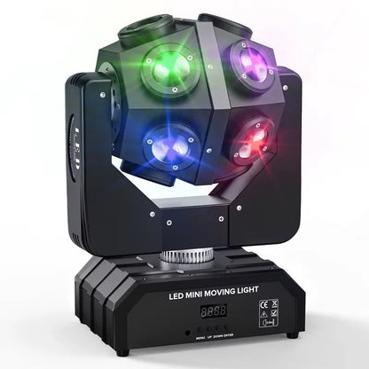 KTVLIGHTS 150W RGBW Moving Head Light for DJs & Party Events- E82