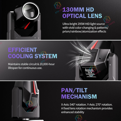 295W Gobo DMX512 Moving Head Stage Light DJ Event-E68
