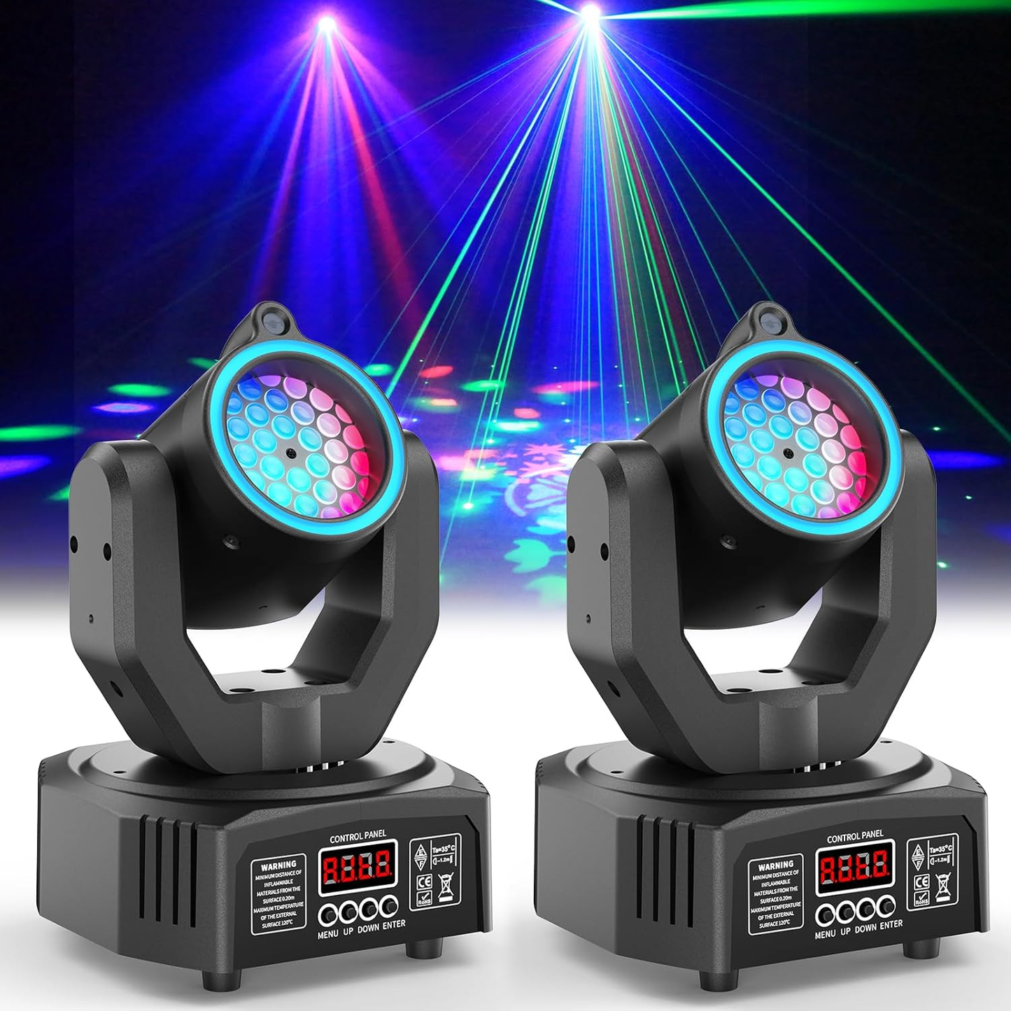 KTVLIGHTS Mini 30W Moving Head Light Spot Beam DJ Stage Lighting - E40