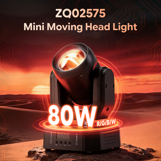 KTVLIGHTS Mini RGBW Moving Head Light DJ Stage Lighting-E72