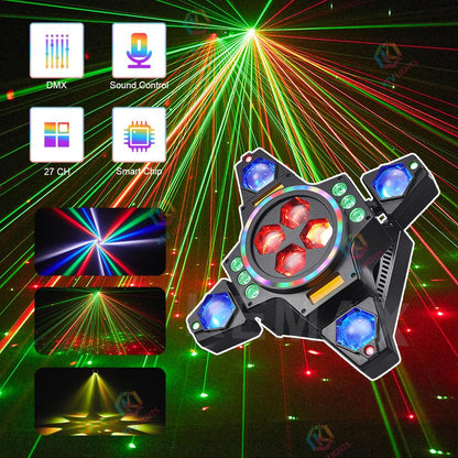 KTVLIGHTS 120W Remote Control Moving Head Light RGBW DJ Lighting-E28