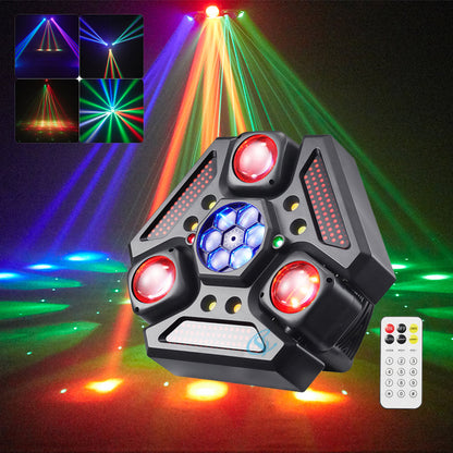 KTVLIGHTS 220W RGBW 4-in-1 Moving Head Light DJ Stage Lighting - E31