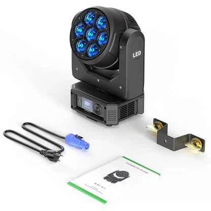 KTVLIGHTS 6 280W RGBW 4-in-1 Moving Head Light for DJ Stage -E45