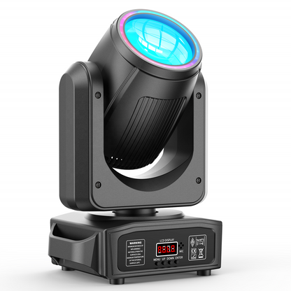 KTVLIGHTS 150W RGB Halo Moving Head Light for DJ Stage & Events-E59