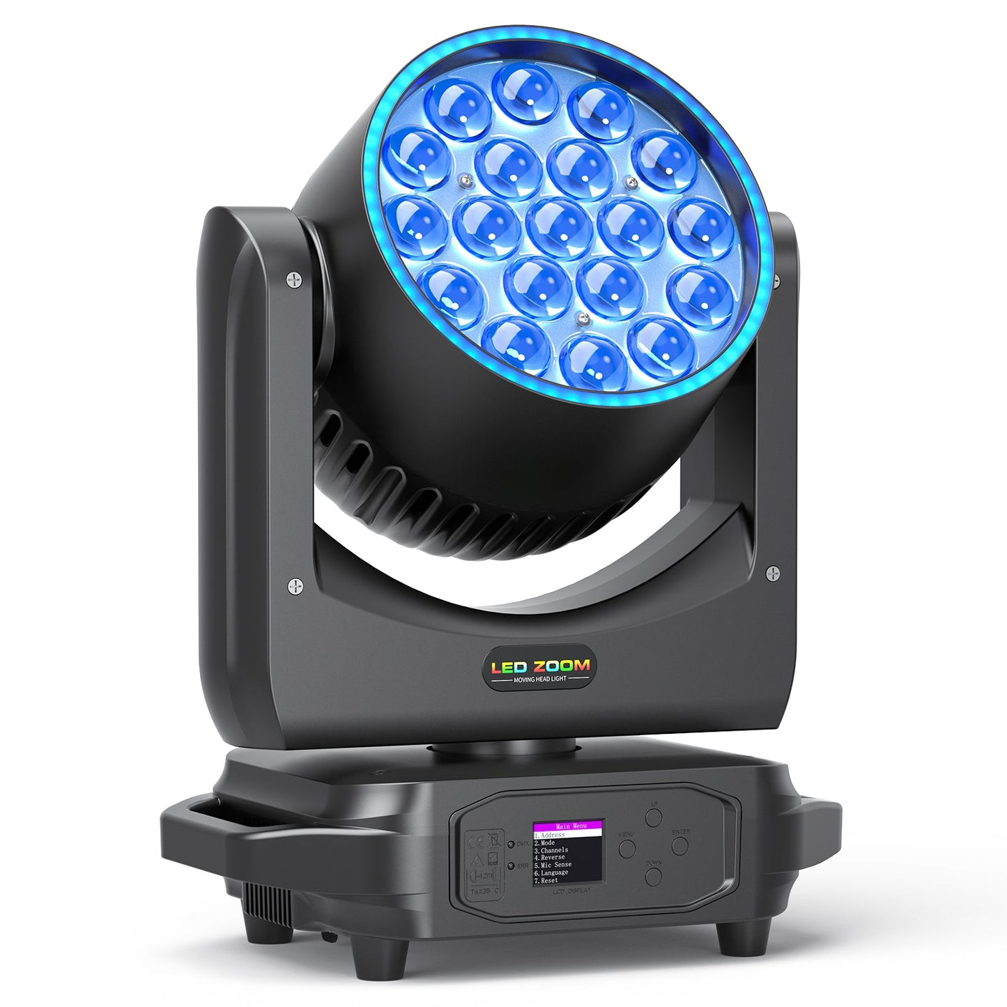 KTVLIGHTS RGBW Zoom LED Moving Head DJ Stage Light-E60