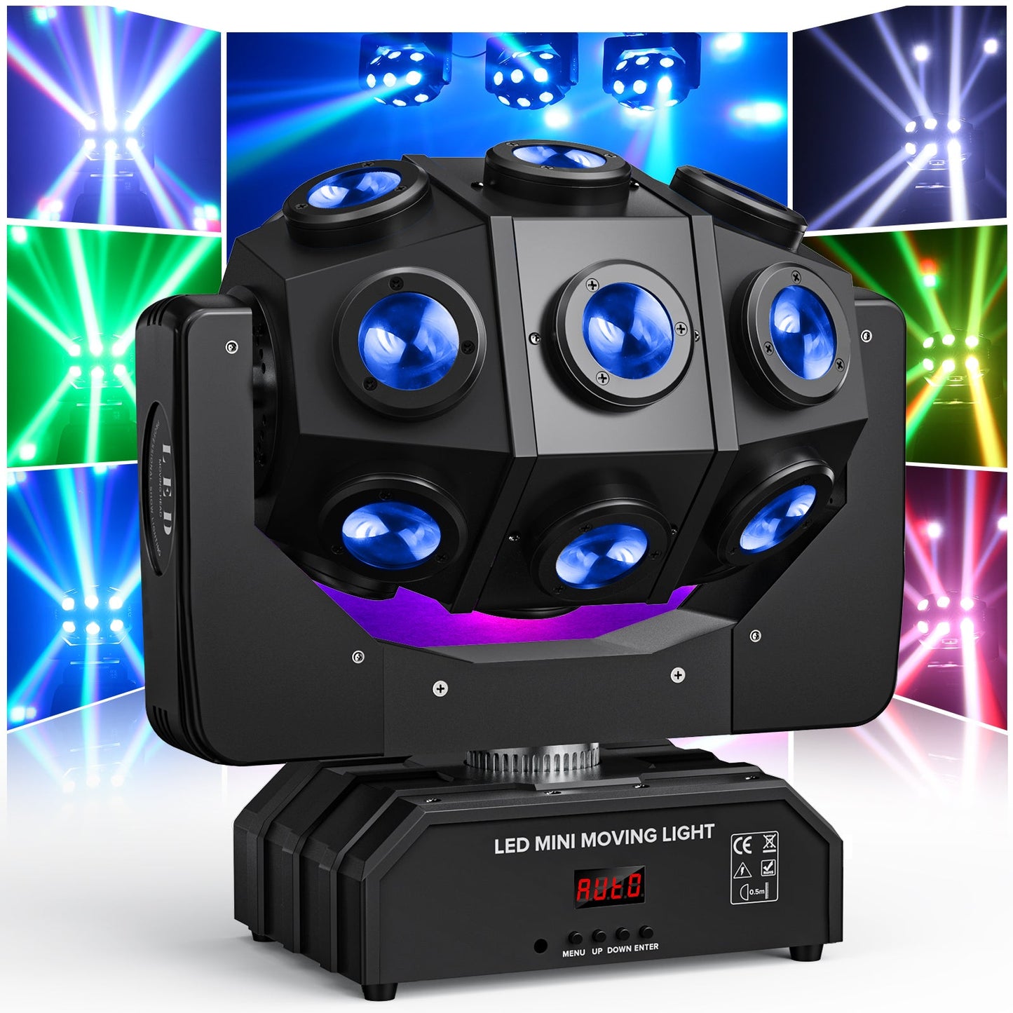 KTVLIGHTS 180W RGBW DMX512 Beam Moving Head DJ Stage Light-E33