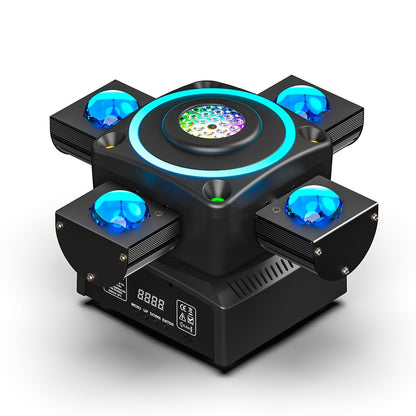 KTVLIGHTS 140W Four Arm Moving Head Light RGBW DJ Stage Lighting- E12
