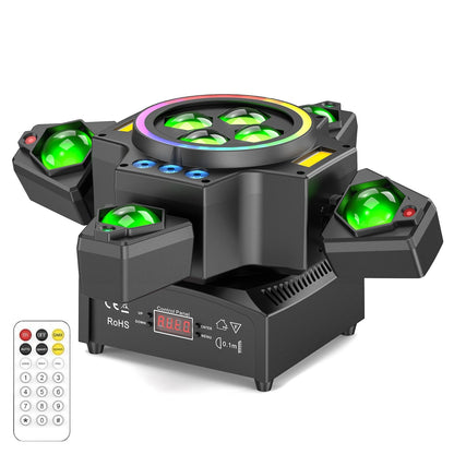 KTVLIGHTS 120W Remote Control Moving Head Light RGBW DJ Lighting-E28
