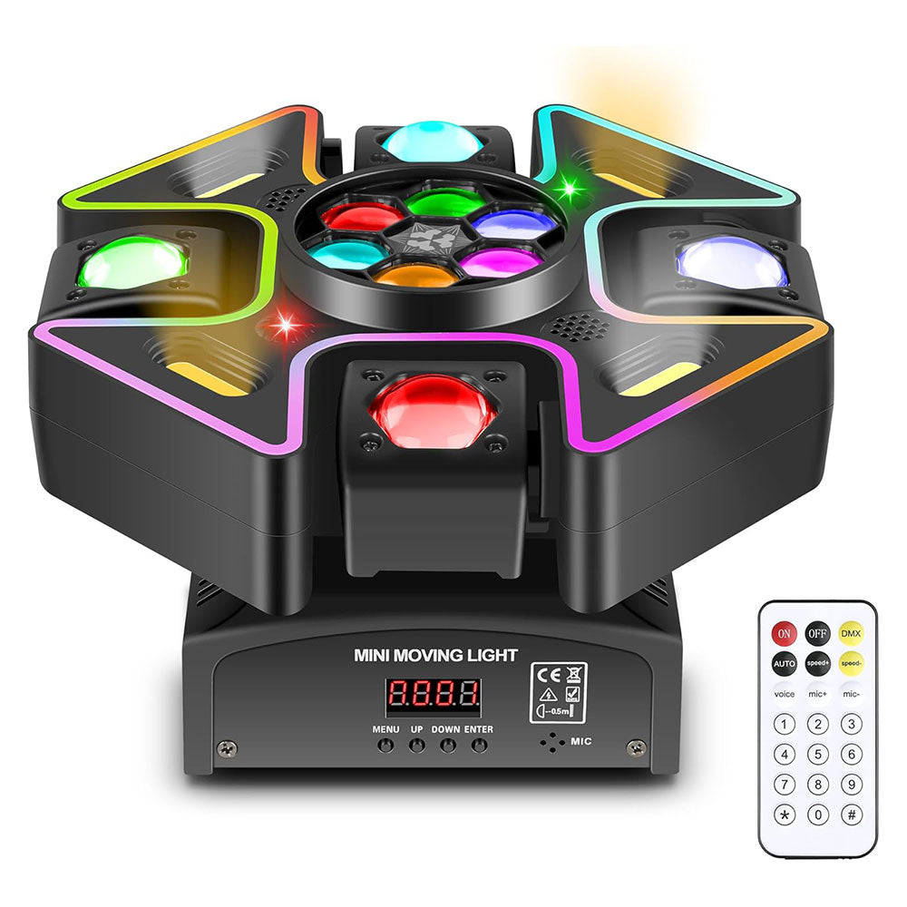 KTVLIGHTS 120W Quad Arm LED Moving Head Light RGBW DJ Lighting-E71