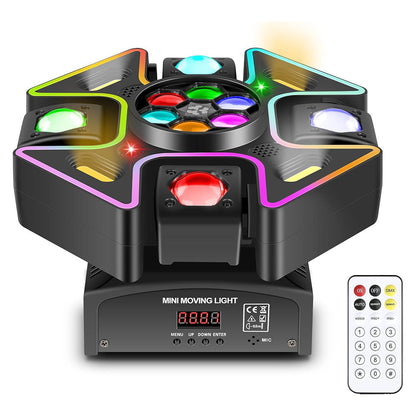 KTVLIGHTS 120W Quad Arm LED Moving Head Light RGBW DJ Lighting-E71