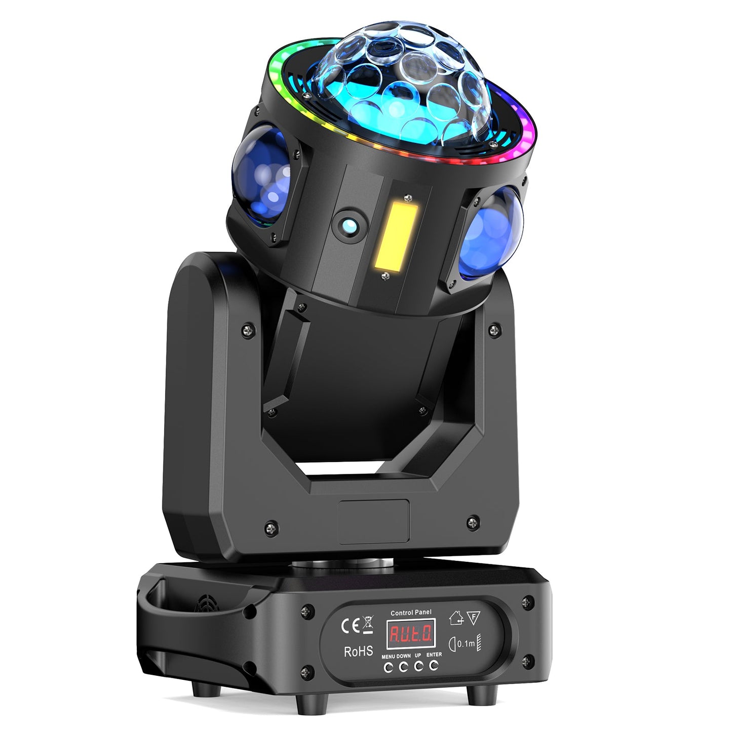 KTVLIGHTS 120W RGBW Beam Moving Head Light DJ Stage Lighting-E10