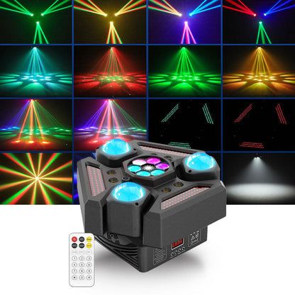 KTVLIGHTS 220W RGBW 4-in-1 Moving Head Light DJ Stage Lighting - E31