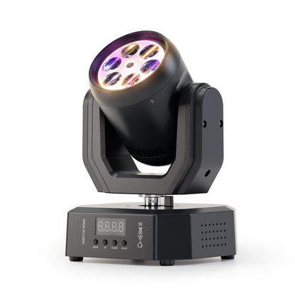 KTVLIGHTS RGBW Mini LED Moving Head Light DJ Stage Lighting-E75