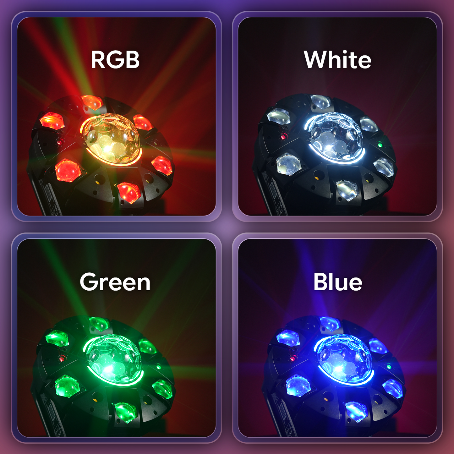 KTVLIGHTS LED Six Arm Moving Magic Ball Light DJ Stage Lighting-E74