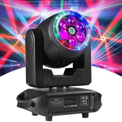 KTVLIGHTS 6 Bee Eye RGBW Moving Head Light for DJ Stage - E50
