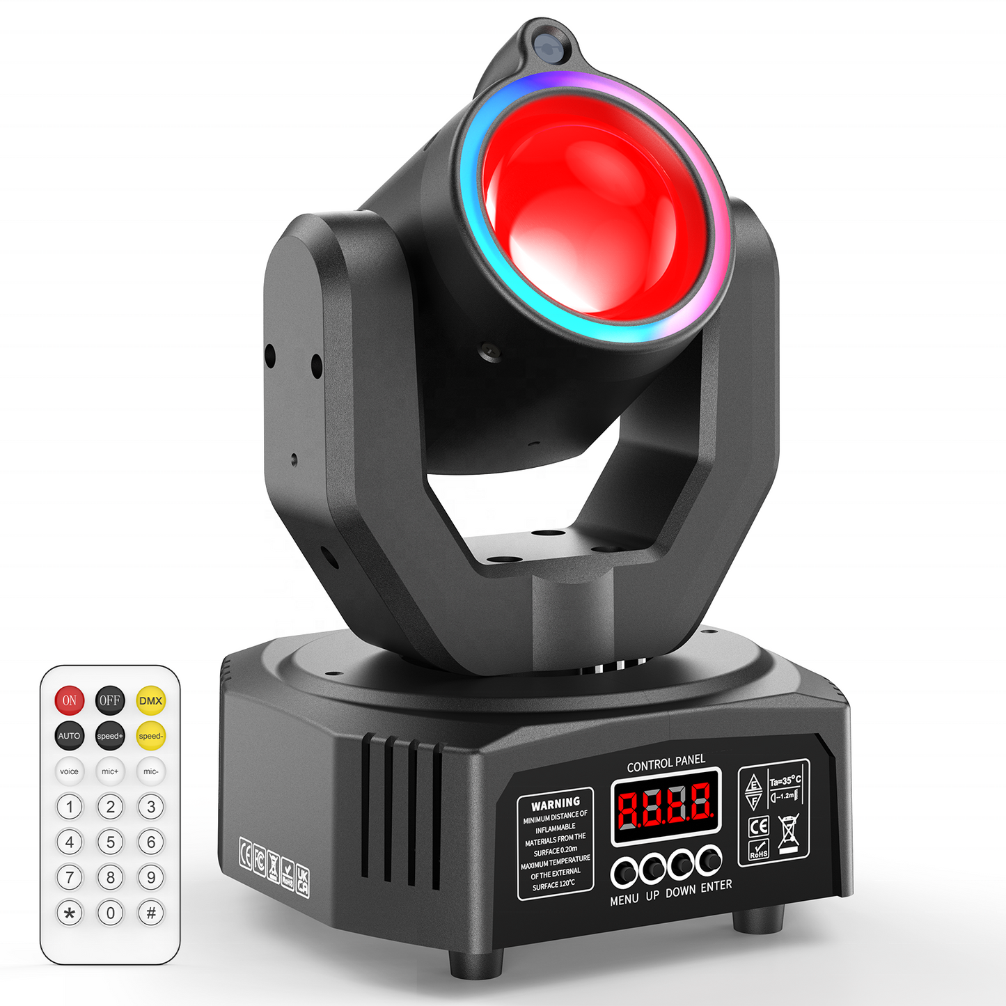 KTVLIGHTS Mini Beam Moving Head Light RGBW DJ Disco Lightingt-E39
