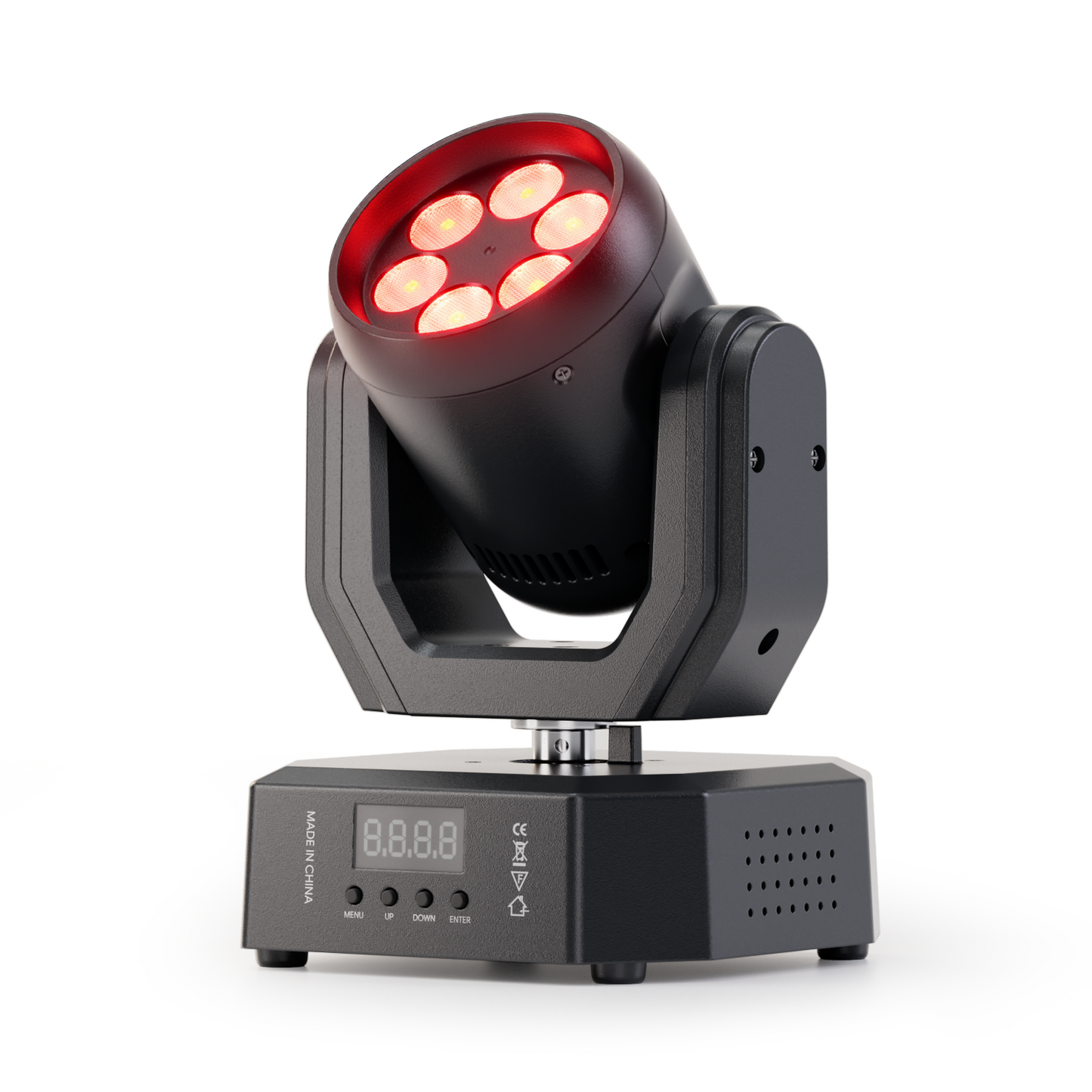 KTVLIGHTS RGBW Mini LED Moving Head Light DJ Stage Lighting-E76
