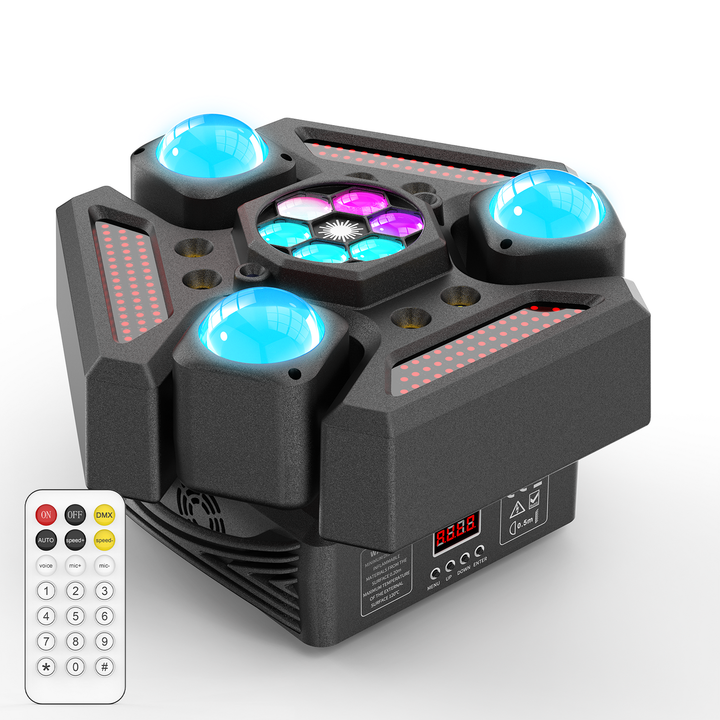 KTVLIGHTS 220W RGBW 4-in-1 Moving Head Light DJ Stage Lighting - E31