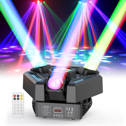 KTVLIGHTS 220W RGBW 4-in-1 Moving Head Light DJ Stage Lighting - E31