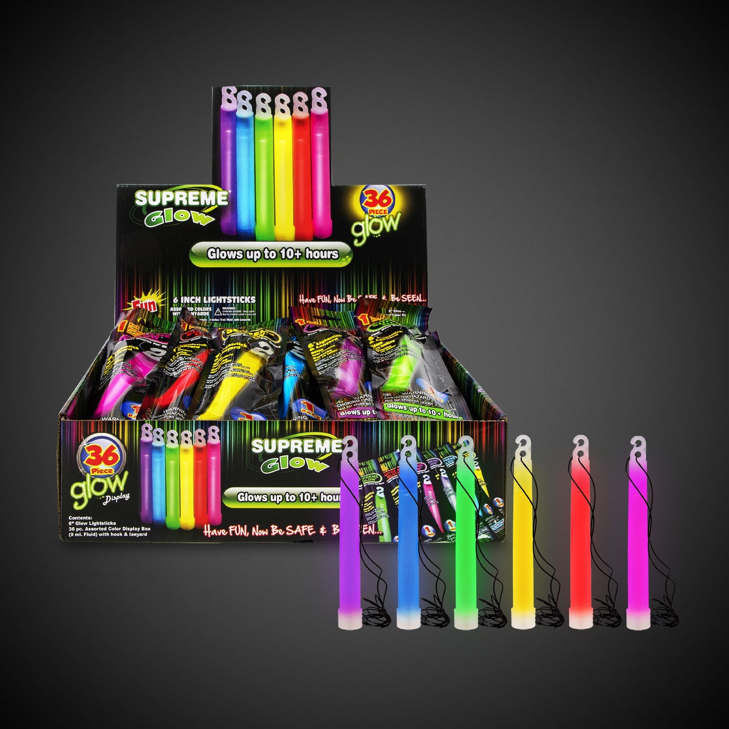 Everyday Glow Sticks Retail Counter Display