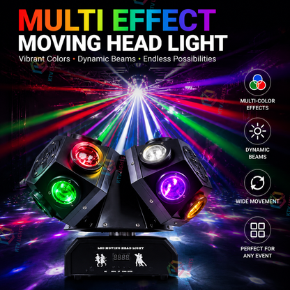 KTVLIGHTS Three Arm Moving Head Light for DJ Stage & Events-B7
