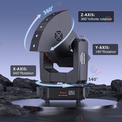 KTVLIGHTS 6 Eye RGB Infinite Rotation Laser Moving Head Light - E38