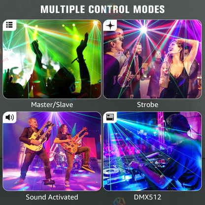 KTVLIGHTS 6 Bee Eye RGBW Moving Head Light for DJ Stage - E50