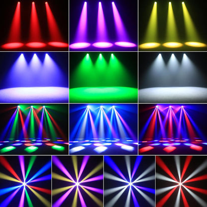 KTVLIGHTS 6 280W RGBW 4-in-1 Moving Head Light for DJ Stage -E45
