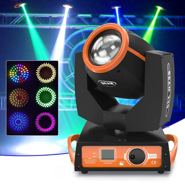 KTVLIGHTS 6 230W 7R Beam Moving Head Light for DJ Stage & Events - E42