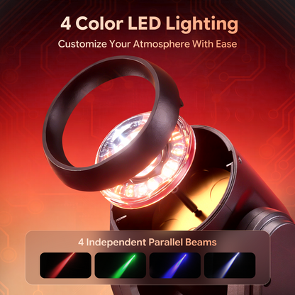 KTVLIGHTS Mini RGBW Moving Head Light DJ Stage Lighting-E72
