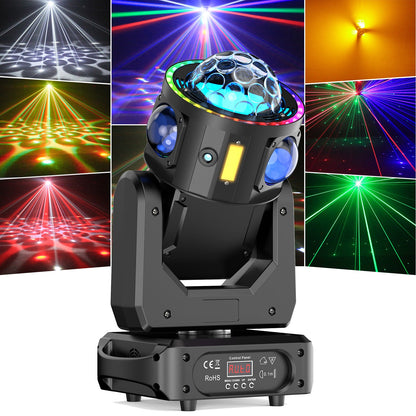 KTVLIGHTS 120W RGBW Beam Moving Head Light DJ Stage Lighting-E10