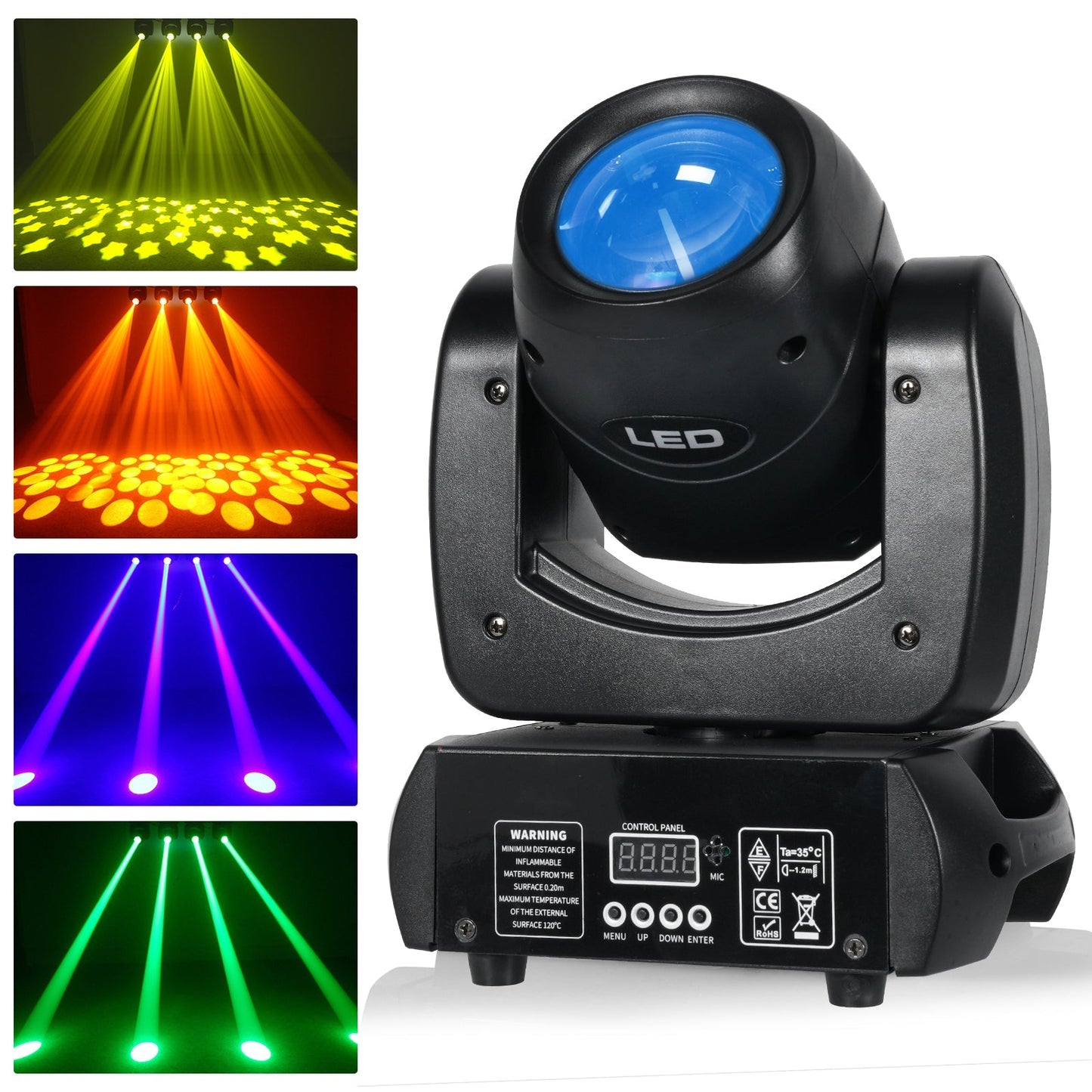 KTVLIGHTS 100W Beam Moving Head Light DJ Stage Lighting-E17