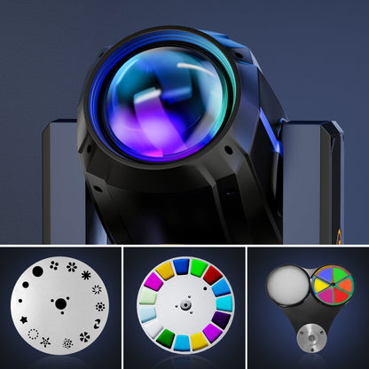 KTVLIGHTS 380W 17R Prism Beam Moving Head DJ Stage Light - E35