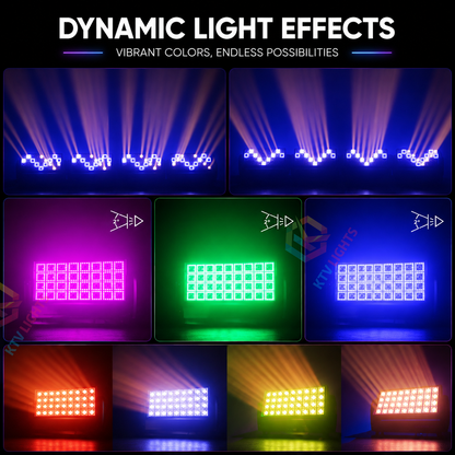 KTVLIGHTS 220W LED Strobe Moving Head DJ Stage Light Wall Washer-E67