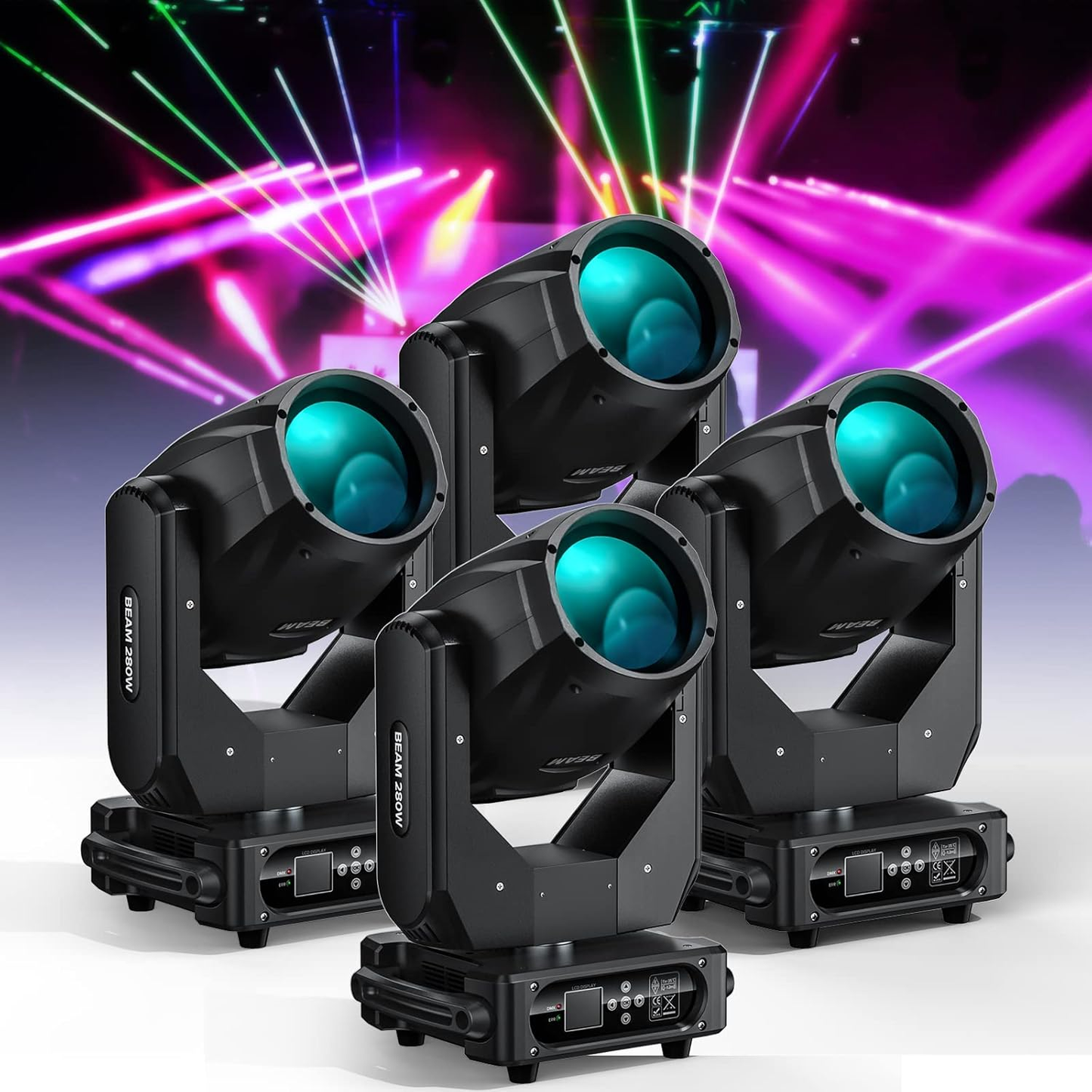 280W 10R Beam Moving Head DJ Stage Light DMX-E55