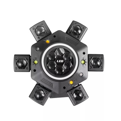 KTVLIGHTS Six Arm RGBW Beam Laser Moving Head Light for DJs - E11