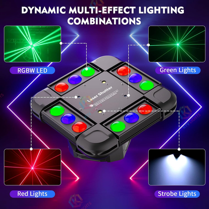 KTVLIGHTS 150W 4 in 1 Moving Head Light RGB DJ Stage Lighting-E2