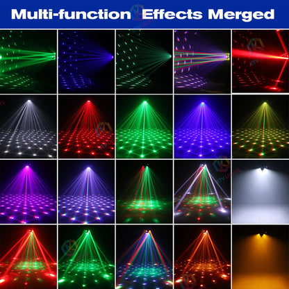 KTVLIGHTS 120W Six Arm Moving Head Light RGBW DJ Stage Lighting-E4